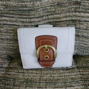 Coach Wallet White & Brown color never used